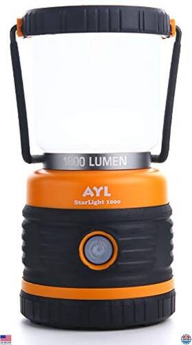 Sl1000 Visit The Ayl Store 1800lm Led Camping Lantern - Battery-powered Light With 4 Emergency Modes