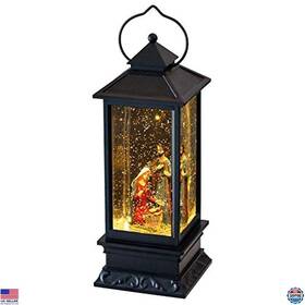Cfx-5 Visit The Dromance Store Enchanting Nativity Musical Snow Globe Lantern - Light-up Spinning