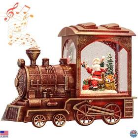 Dhcyt210-lr-s01 Visit The Dromance Store Musical Christmas Snow Globe Lantern Battery Operated With 6 Hour Timer
