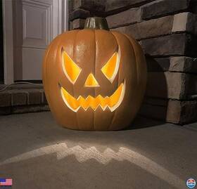 3halw95-pjol5-21in-angr8-kwh Visit The Gamexcel Store 21 Inch Pre-lit Led Jack Oft Lantern Pumpkin - Halloween Decor For Parties