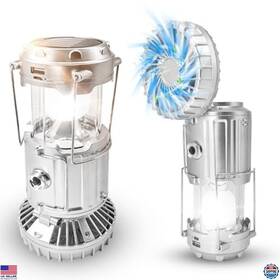 Sfmd-002 Visit The Szjieifr Store Upgraded Solar Camping Lantern With Fan - Usb Rechargeable Collapsible Light