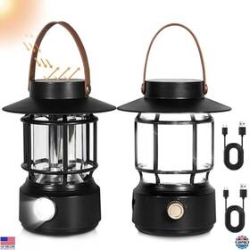 Ipx5 Visit The Trixhub Store Th201-2pack 1000lm Led Camping Lanterns 2 Pack Rechargeable Solar Lights Waterproof