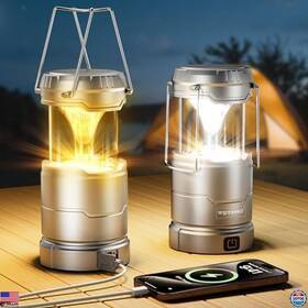 Scl006 Visit The Wdtpro Store Rechargeable 2-pack Collapsible Camping Lanterns - 65 Led 3 Modes Waterproof