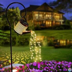 Zklili-01 Visit The Zklili Store Solar Watering Can With Cascading Lights - Waterproof Garden Lantern Gift
