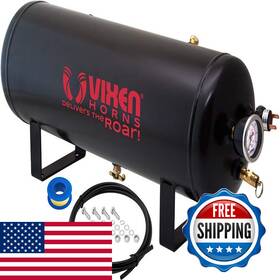 Vixen Horns B06wd5mpgx 2.5 Gallon 9.5 Liter 7 Ports Train/air Horn Tank System/kit 200 Psi
