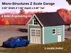 Z-gar-100 Victorian 1-car Garage Micro-structures Miller Eng Z Victorian-style One-car Kit New 0 Ship