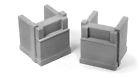 Ztrains-ztr-101 Trains Scale Poured Concrete Bridge Abutments Piece Set 731717885191