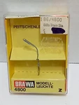 Z Scale Brawa 4800 Peitschenleuchte Curved Arm Street Light Wired Nib. Fixed Price $14.00.