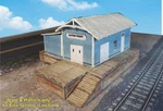 Scale Building -trackside Freight Depot (cover Stock Pre-cut Paper Kit) FDZ1. Fixed Price $9.45.