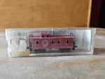 Micro Trains Scale 34' Wood Sheathed Caboose Petaluma & Santa Rosa Exc. Fixed Price $14.99.