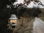 Barebones Living Railroad Lantern Led Edison-style Bulb White Metal Construction. Fixed Price $54.69.
