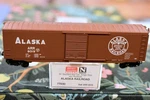 Scale Micro Trains 77030 Alaska Railroad 50' Box Car Single Plug Arr 8019 Ex. Fixed Price $19.95.