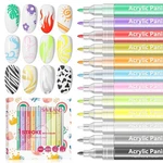 Saviland 12 Color Nail Art Pens Set 3D. Fixed Price $35.99.