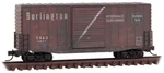 Micro-trains Mtl N-scale Hy-cube Box Chicago Burlington Quincy Weathered #19837. Fixed Price $28.29.