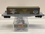 Scale Micro Trains Mtl 045 00 501 Usaac 667437 W/ Heavenly Body Container. Fixed Price $28.00.