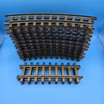 Replacement Echo Toys Classic Rail Gauge Train Track Lot 12 Curve Straight. Fixed Price $30.00.