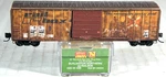 Micro-trains 50' Rib Car Weathered/graffiti Burlington N/ex-railbox 02544436. Fixed Price $37.95.