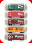 Scale **great Northern** Box Car Convention 5-PACK -micro Trains Special *rare. Fixed Price $109.95.