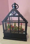 2022 Raz Holiday Water Lantern Christmas Flowers & Cardinals Lighted Greenhouse. Fixed Price $43.00.
