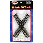 Atlas Model Railroad Code 80 60 Degree Crossing ATL2568 Track. Fixed Price $20.24.