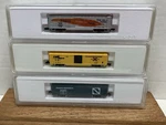 3 Marklin Z Scale Box Cars 8671 8682 & 8692A. Fixed Price $110.00.