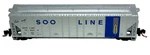 New Micro-trains N-scale Soo Line Evans 3-BAY Hopper Car (70463). Fixed Price $29.00.