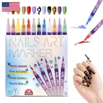 Protectmeter Nail Art Pens 12 Colors 0.5MM Fine Tip Water-based Quick-dry. Fixed Price $30.56.