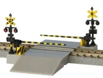 Japan New Rokuhan Z Gauge S045-1 Level Crossing Set 1/220 Scale Structure. Fixed Price $33.13.