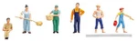 Faller 151093 Ho Scale In The Country Plastic Figures (set Of 6). Fixed Price $14.22.