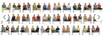 Noch Mega Seated Passenger Set 16072 Ho Scale. Fixed Price $114.00.