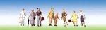 Faller 150503 Ho Scale Pedestrians Train Passengers Plastic Figures (set Of 8). Fixed Price $15.18.