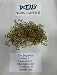 100 Qty Brass Sinker Eyes Size #2 Lead Weight Mold Usa Veteran Owned. Fixed Price $19.99.