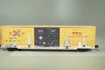73007 Scale Micro-trains Tbox Ttx Christmas 60' Ribb Side Car Grafitti W. Fixed Price $99.95.