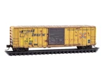 Union Pacific Ex-railbox 50' Ribside Boxcar Micro-trains #025 44 437 Scale. Fixed Price $39.95.