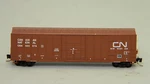 New Z Mtl #51100202 50' Ribside Plug Door Boxcar Canadian National #404576. Fixed Price $23.91.