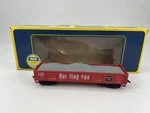 Ahm #3141 Ho Scale Burlington Gondola Car W/ Gravel Load Red Box Good. Fixed Price $8.99.