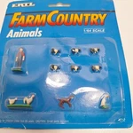 Ertl Country Animals #4212 - Farmer, Pigs, Chickens, Dog, Duck 1/64 Scale. Fixed Price $22.99.