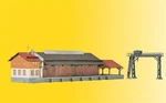 36606 Kibri Z Gauge Kit Of Freight Shed With Gantry Crane And Ramp - New. Fixed Price $47.99.