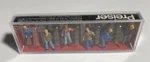Preiser 10034 Ho Scale Working People Track Workers With Railroad Ties. Fixed Price $14.99.