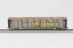 Scale Micro Trains 11144151 89' Tri-level Auto Rack Canadian National Graffiti. Fixed Price $99.89.