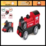 Battery Powered Train Set For Kids - Hape Railway Toy With Tracks & Accessories. Fixed Price $33.99.