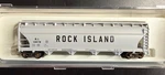 Scale Atlas Rock Island Covered Hopper W/micro-trains #13978 Mint. Fixed Price $9.95.