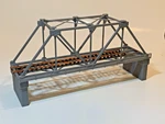 Ho Scale Steel Truss Bridge Kit W/ Piers Single Track Model Railroad 1:87. Fixed Price $24.99.