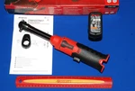 Snap-on New 14.4 Red 1/4" Drive Long-neck Ratchet & Battery Kit CTR817W1. Fixed Price $398.32.