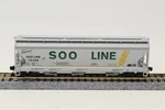 Scale Micro Trains 94150 3-BAY Acf Covered Hopper Soo Line 73465 Grain. Fixed Price $24.89.