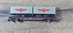 Atlas Conrail Flat Car With American President Containers 705157 Scale Train. Fixed Price $11.99.