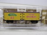 Scale Micro Trains Car # Heinz 40' Wood Reefer 3015. Fixed Price $29.00.