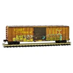 Railbox 50' Ribside Boxcar Name Your Poison Day Graffiti Mtl #025 45 012 Scale. Fixed Price $43.89.
