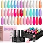 Gel Nail Polish Set 20 Colors Uv Led Soak Off Pastel Beetles Kit Pink Blue Green. Fixed Price $46.99.