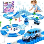 Frozen Race Track Toys For Girls Ages 3-8, 224 Pcs Princess Castle Car W.... Fixed Price $35.90.